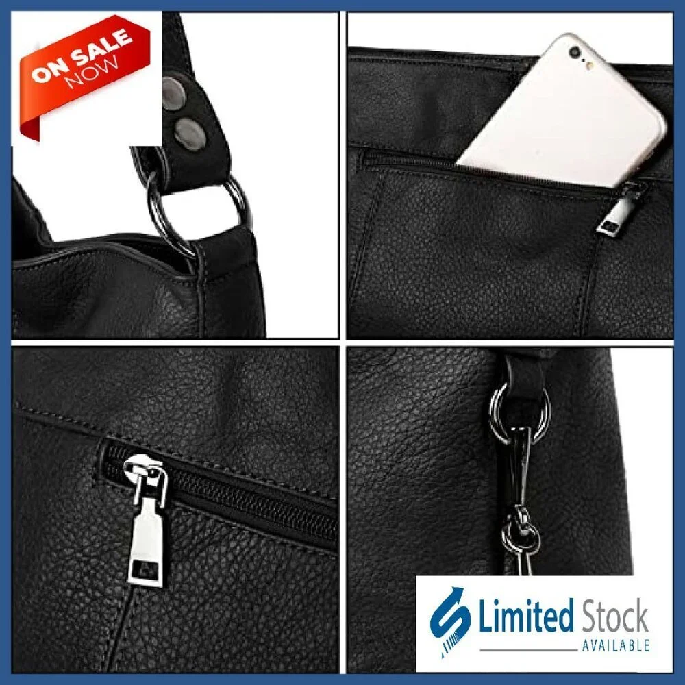 Genuine Leather Shoulder Hobo Bag Crossbody Purse Roomy Daily Essentials